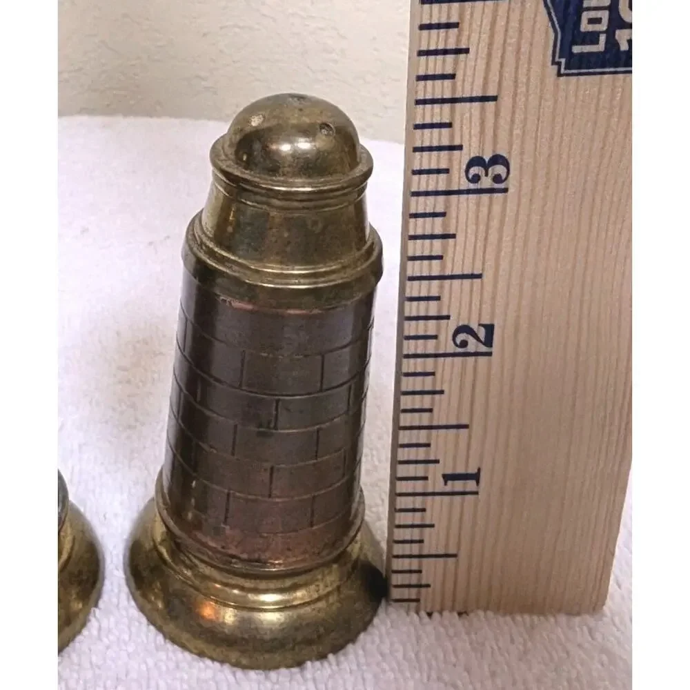 Lighthouse BRASS Salt & Pepper Shakers Brass 